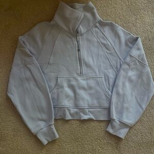 Lululemon scuba quarter zip blue linen